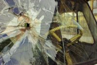 broken car glass